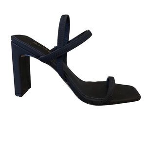 ALDO Black Sling Back Strappy Mule Heels